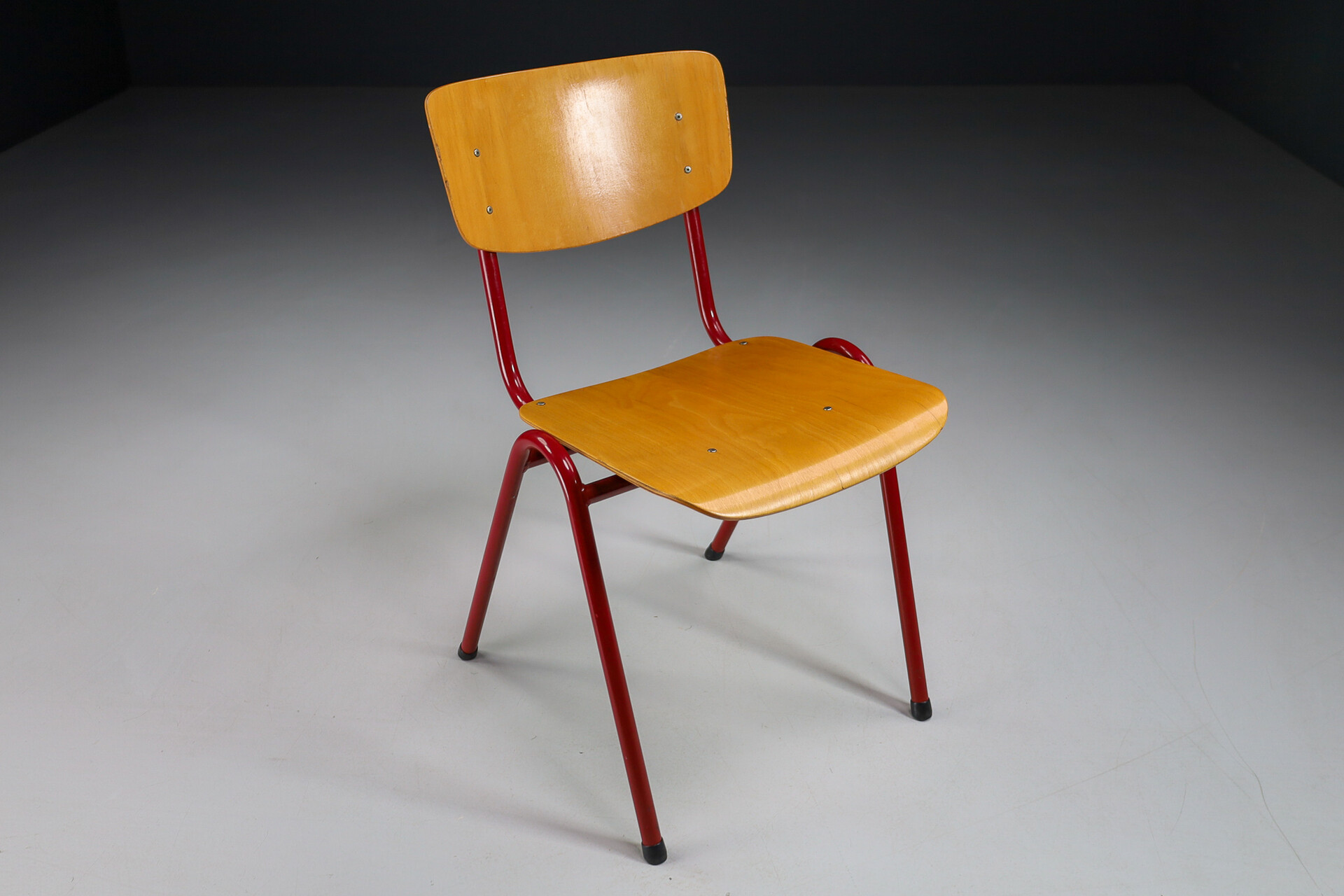 Mid century modern Aluminum Dutch Design stacking Chairs The Netherlands 1970s Mid-20th century