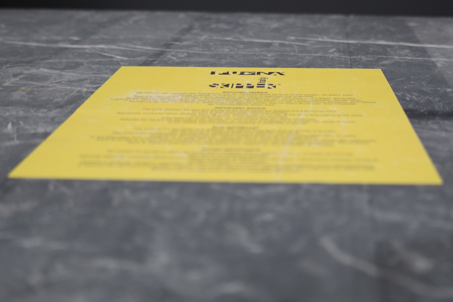 Mid century modern Angelo Mangiarotti for Skipper Black Marquina Marble 