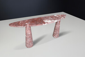 Mid century modern Angelo Mangiarotti for skipper Rosso marble 