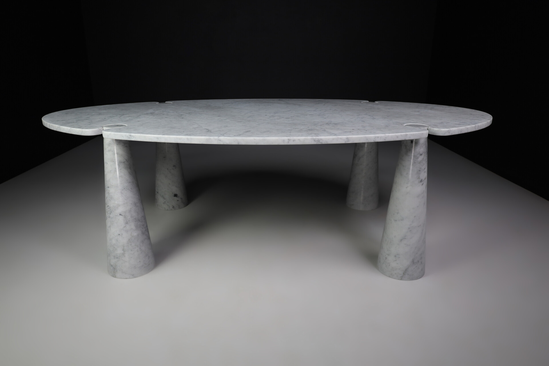 Mid century modern Angelo Mangiarotti for Skipper White Carrara Marble 