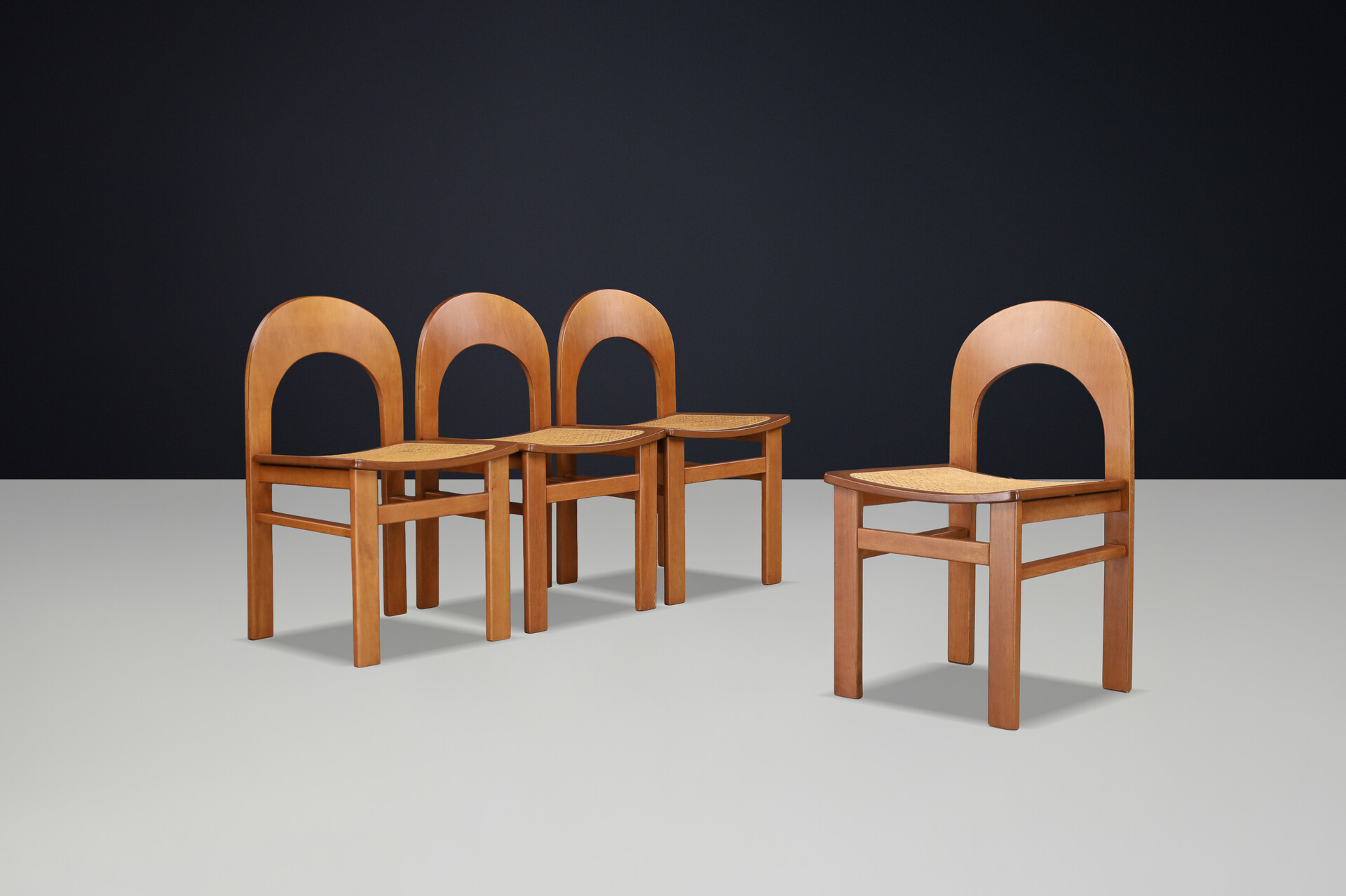 Mid century modern “Arcadia” Chairs by A. Caraceni for Tagliabue, Italy, 1970s Late-20th century