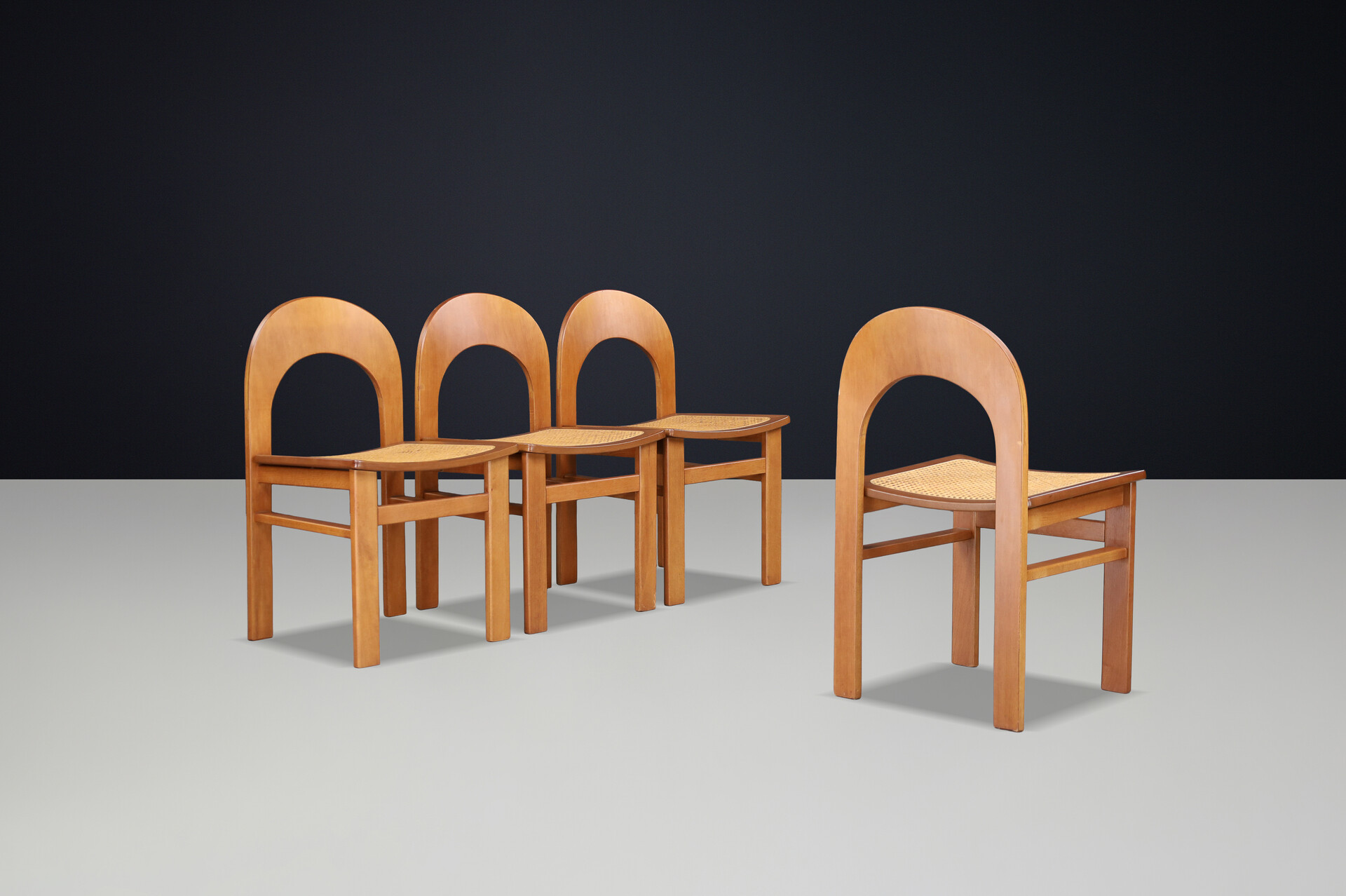 Mid century modern “Arcadia” Chairs by A. Caraceni for Tagliabue, Italy, 1970s Late-20th century