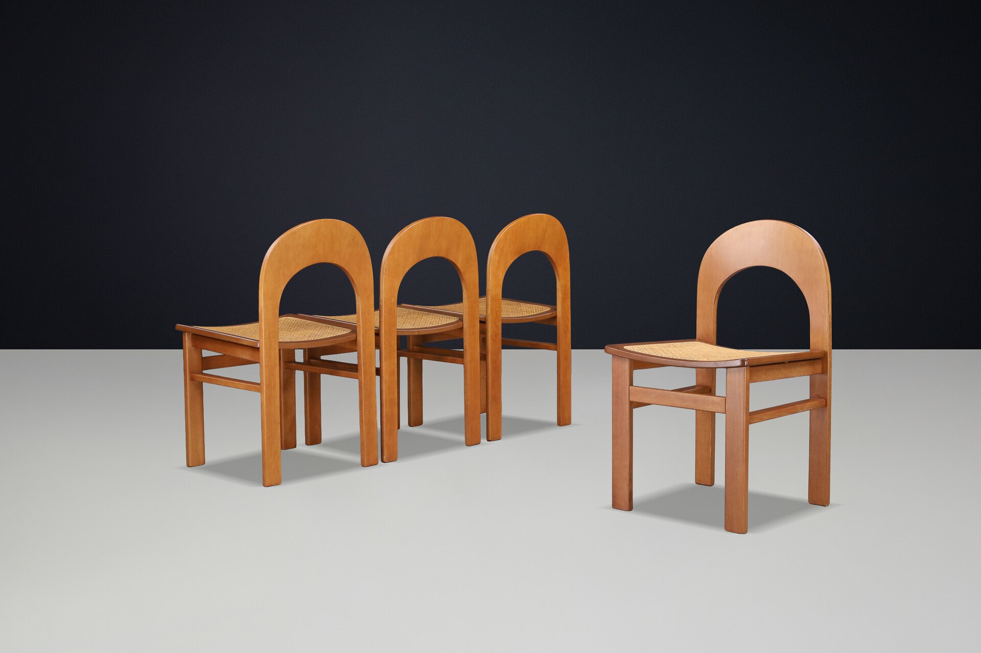 Mid century modern “Arcadia” Chairs by A. Caraceni for Tagliabue, Italy, 1970s Late-20th century