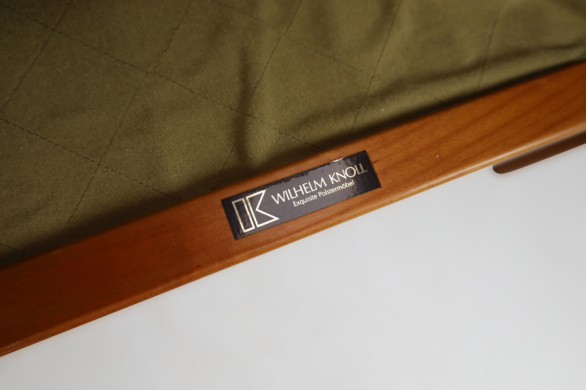 Mid century modern Arm Chairs in Cherry and teddy upholstery by Wilhelm Knoll, Germany 1960s Mid-20th century