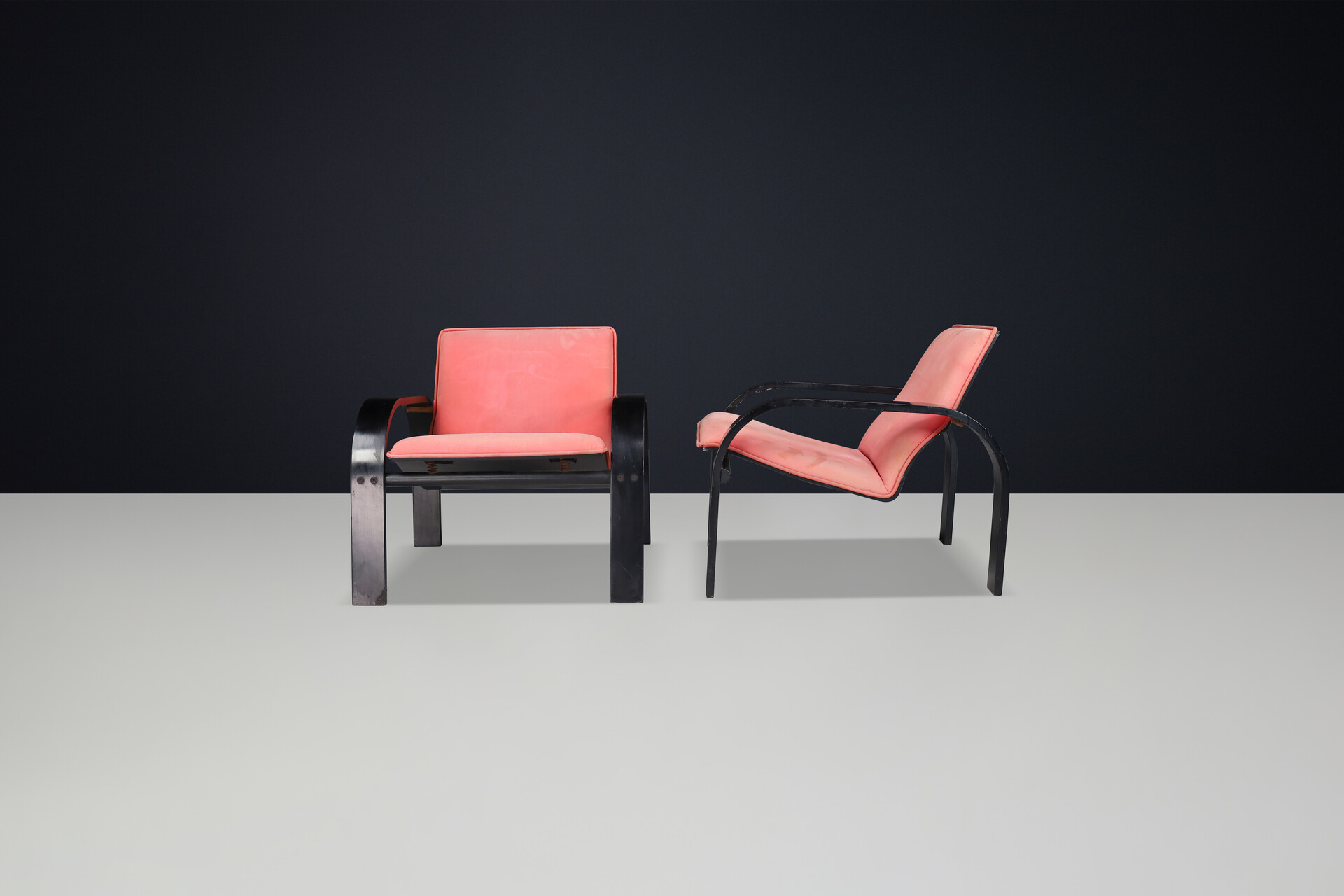 Mid century modern Armchairs attributed by Alvar Aalto, Finland 1940s Mid-20th century