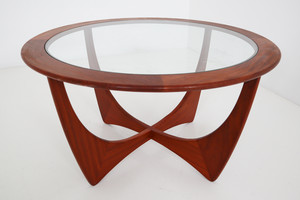 Mid century modern 'Astro' Teak Coffee Table with Glass Top by G-Plan, 1960s Mid-20th century