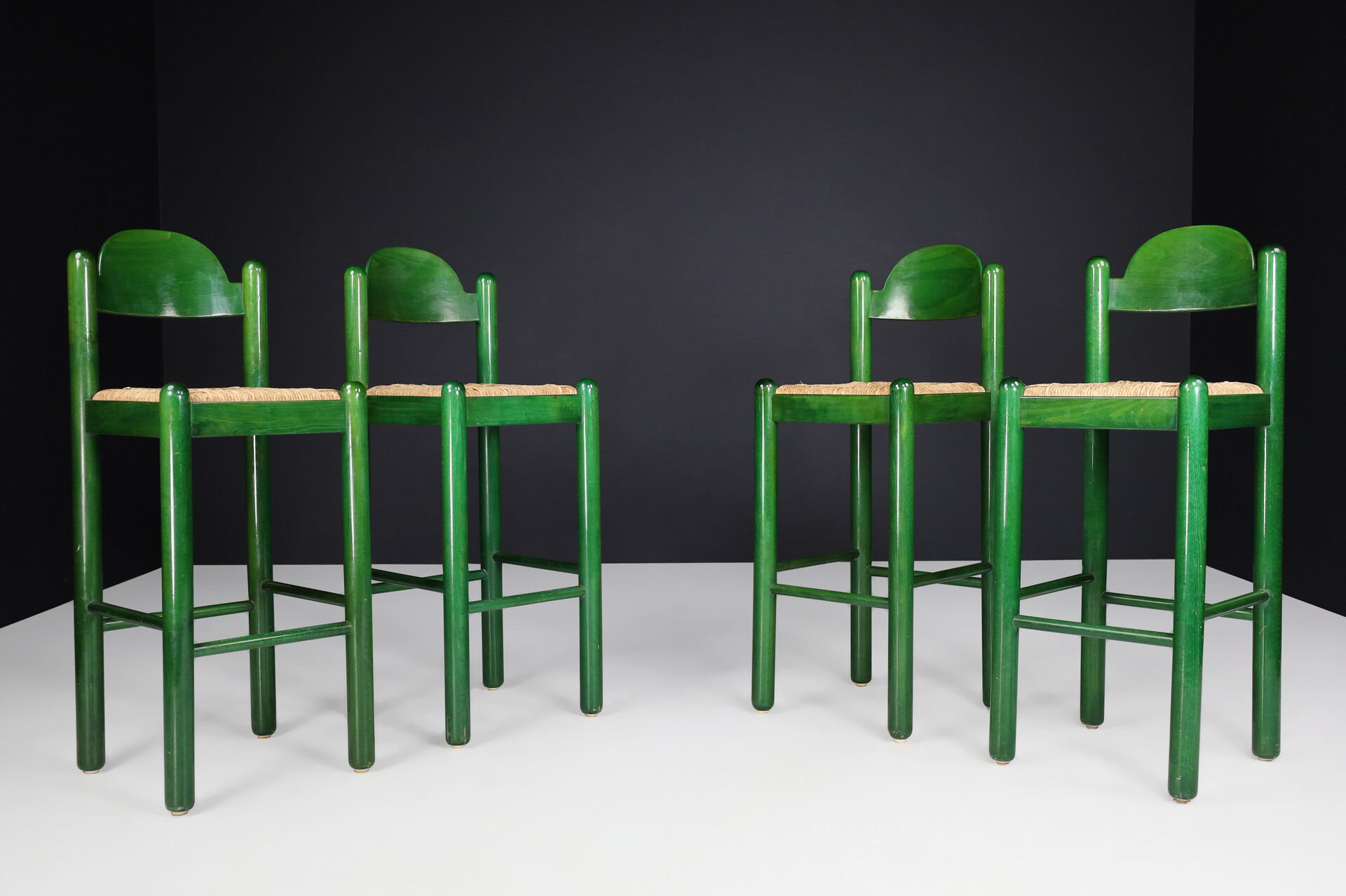 Mid century modern Bar Stools by Vico Magistretti for Cassina, Italy 1960s Mid-20th century