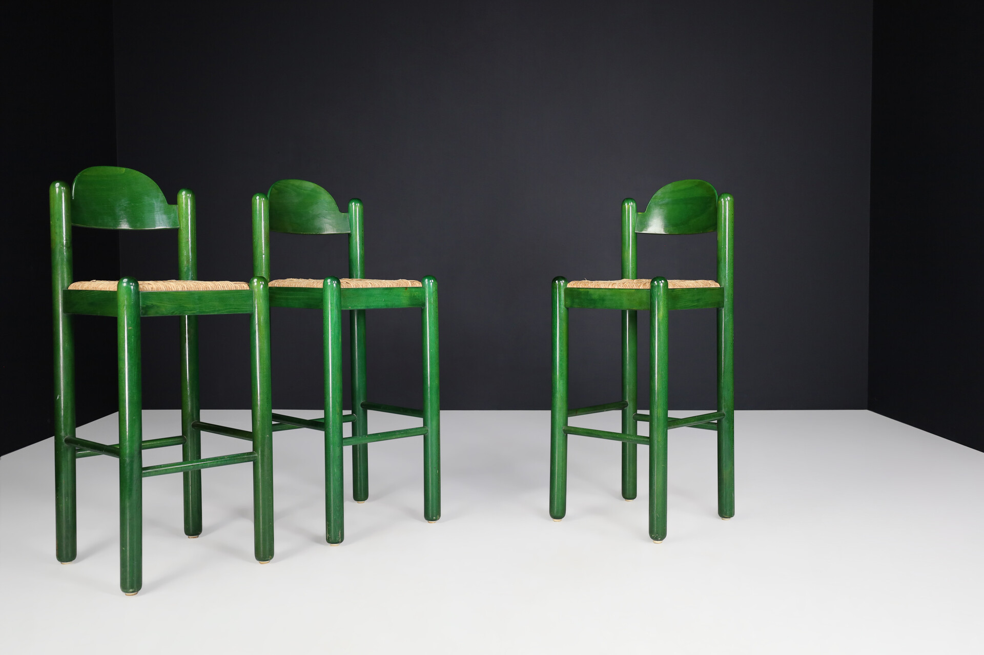 Mid century modern Bar Stools by Vico Magistretti for Cassina, Italy 1960s Mid-20th century