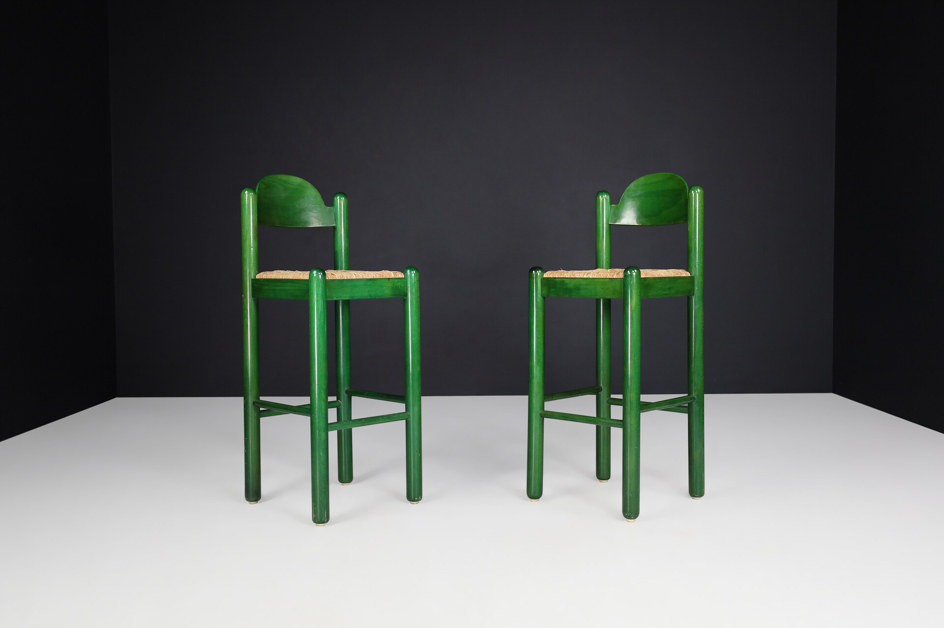 Mid century modern Bar Stools by Vico Magistretti for Cassina, Italy 1960s Mid-20th century