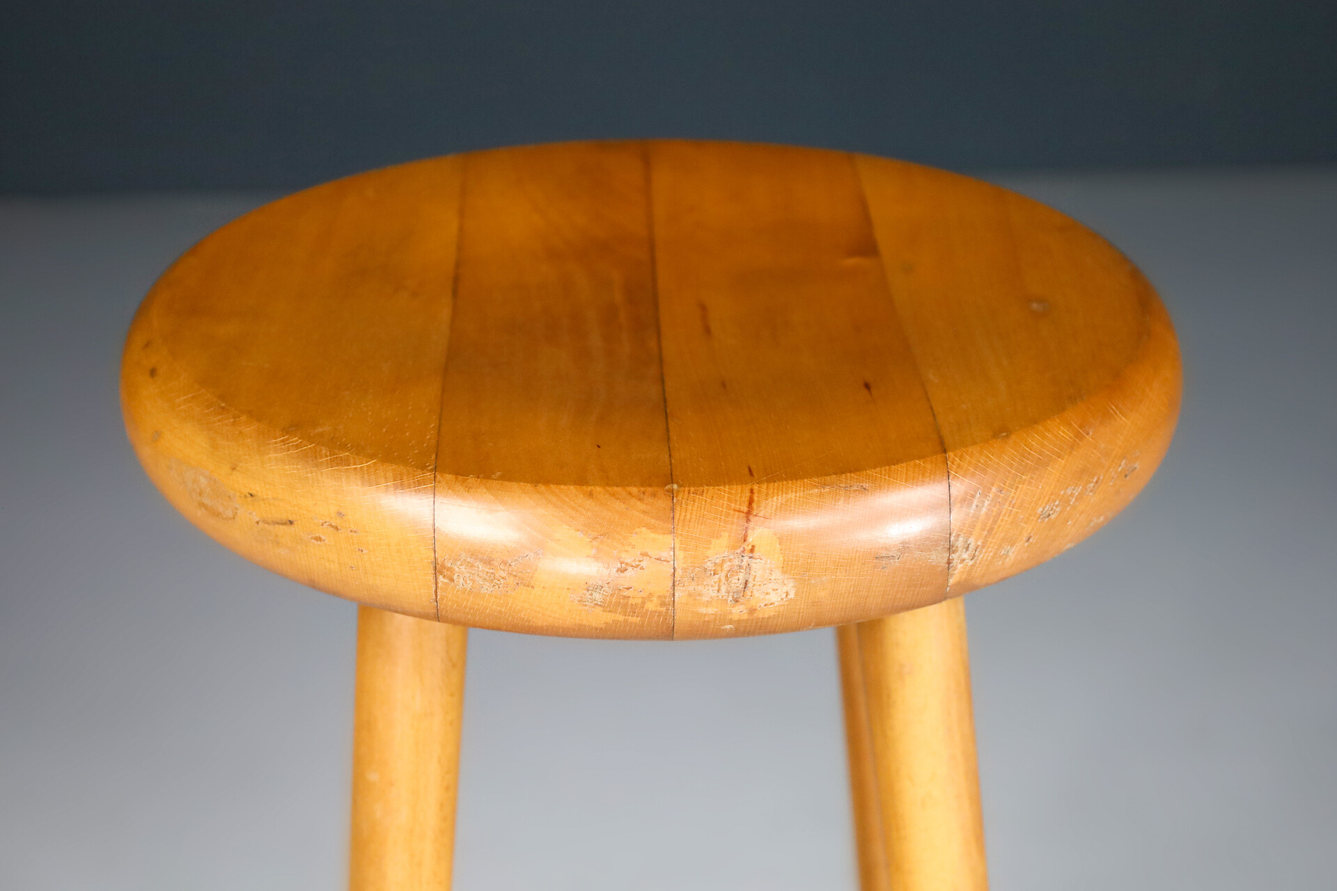 Mid century modern Bar stools in the style of charlotte Perriand, France 1950s Mid-20th century