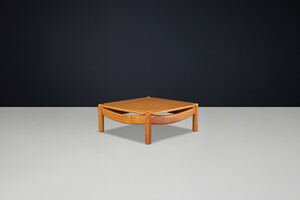 Mid-Century Modern Beechwood coffee table by Carl Straub, Germany, 1960s Mid-20th century