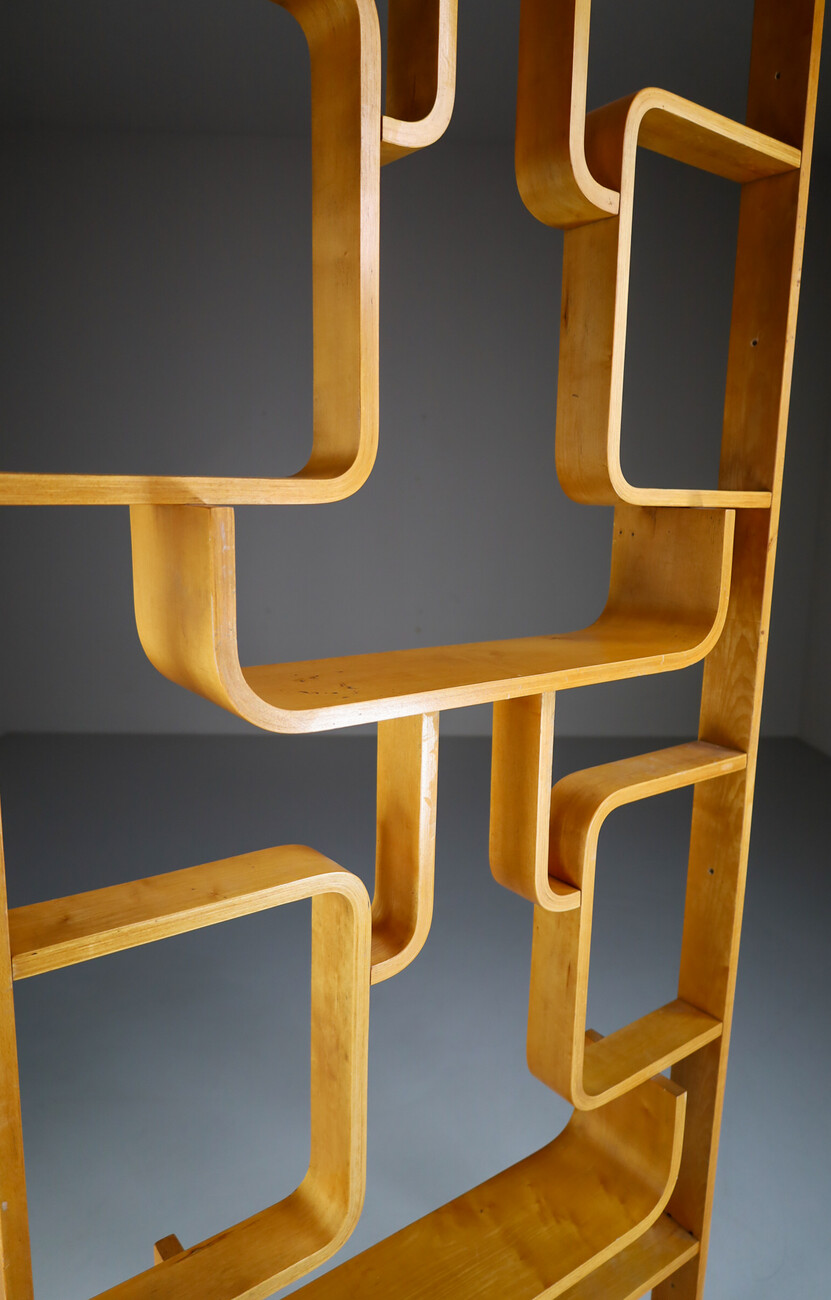 Mid century modern Bentwood Room Divider by Ludvik Volak, Czech 1950 Mid-20th century