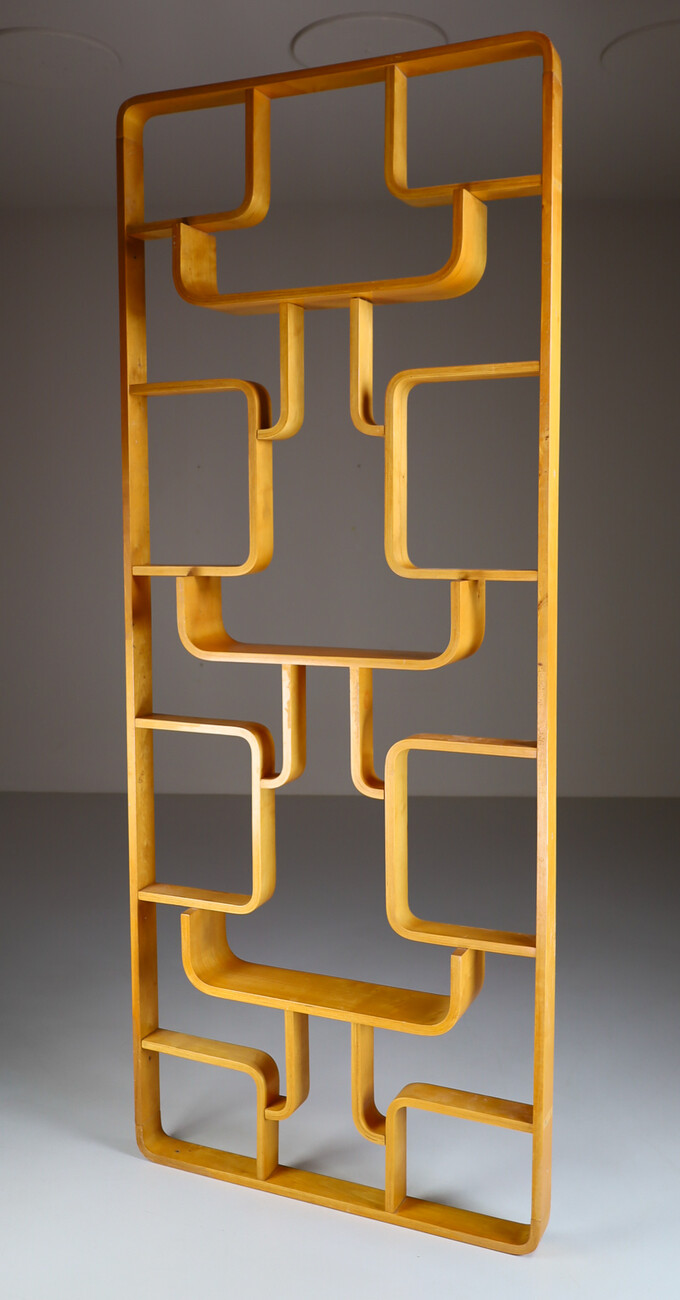 Mid century modern Bentwood Room Divider by Ludvik Volak, Czech 1950 Mid-20th century