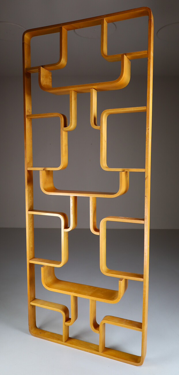 Mid century modern Bentwood Room Divider by Ludvik Volak, Czech 1950 Mid-20th century