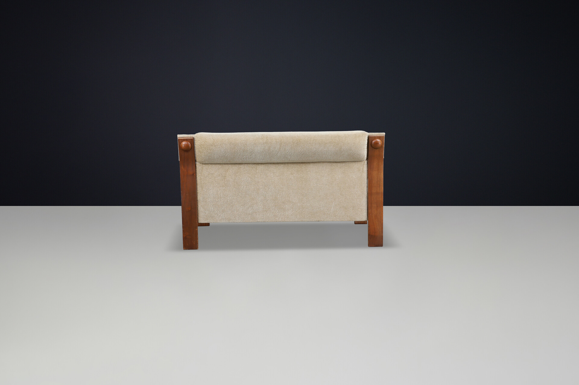 Mid century modern Bentwood Two-Seat Lounge Settee with Original Upholstery, 1970s Czech Republic Mid-20th century