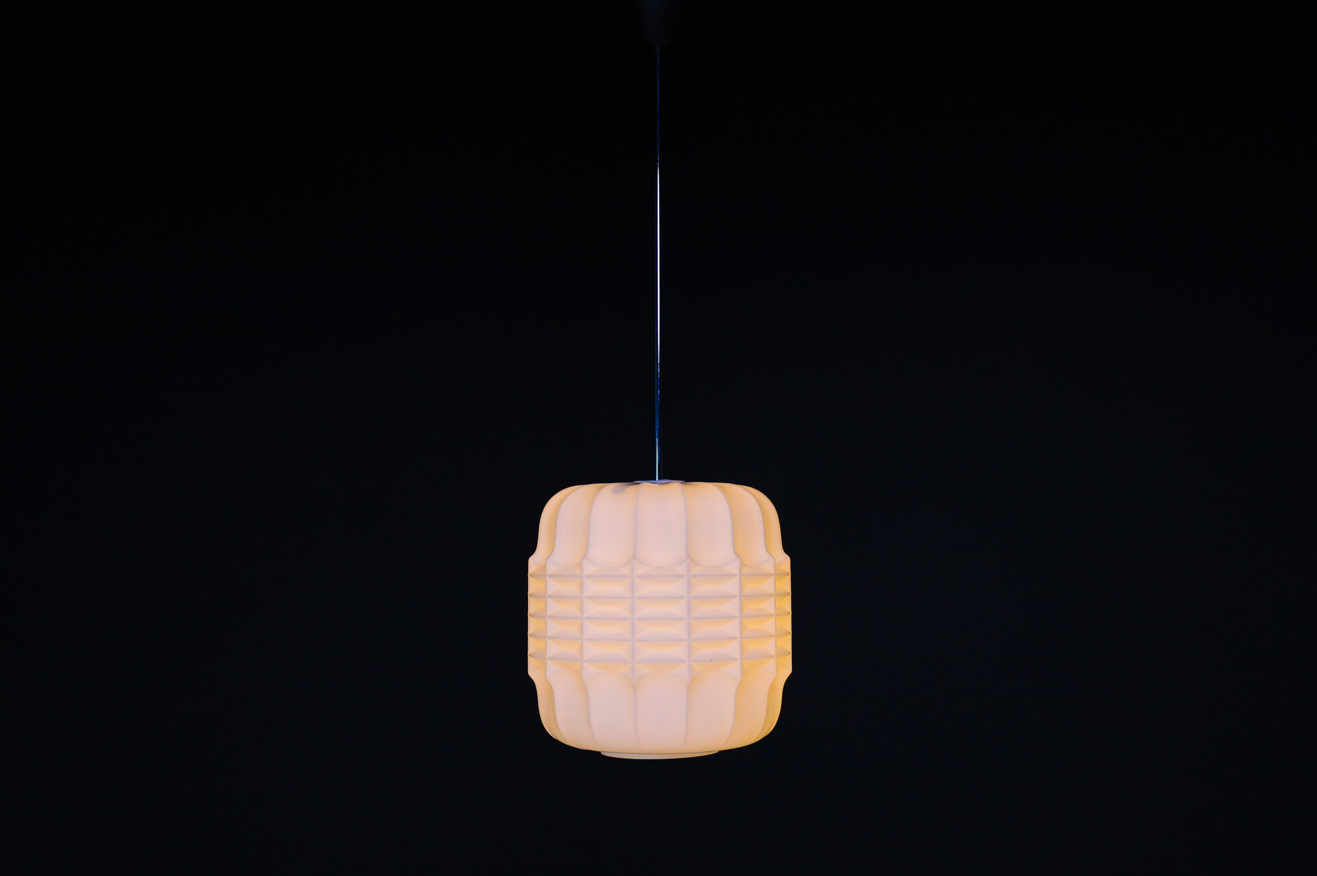 Mid century modern Brutalist Opaline Glass Pendants, Europe, 1960s Mid-20th century