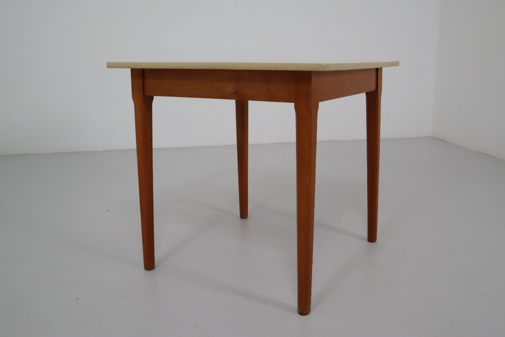 Mid Century Modern Cafe Table In Wood Germany 1960s 20th Mid Century Modern Cafe Table In Wood
