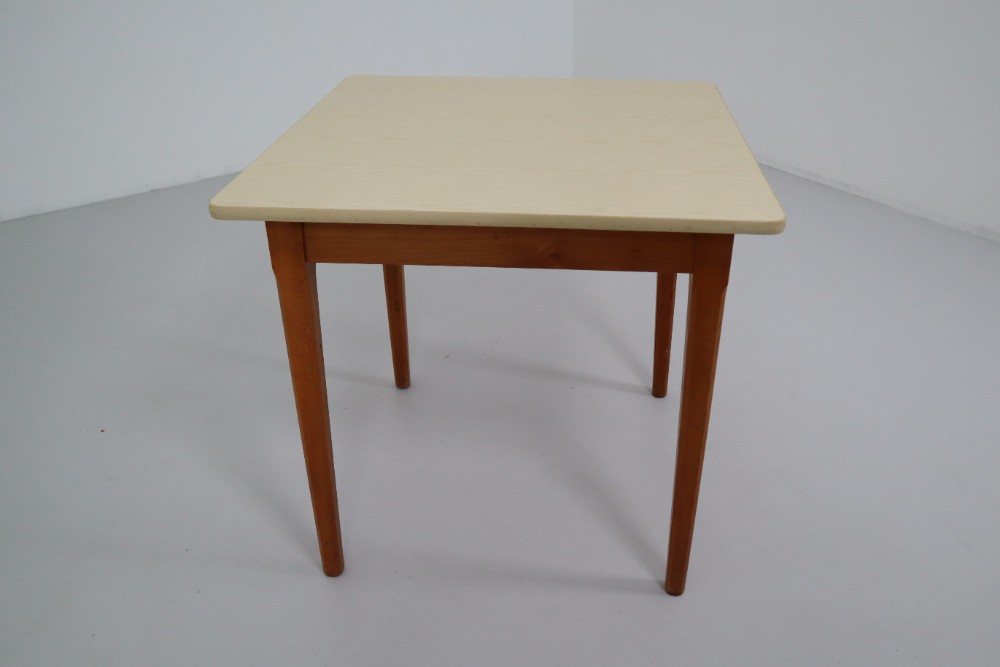 Mid century modern Cafe table in Wood Germany 1960s Mid-20th century