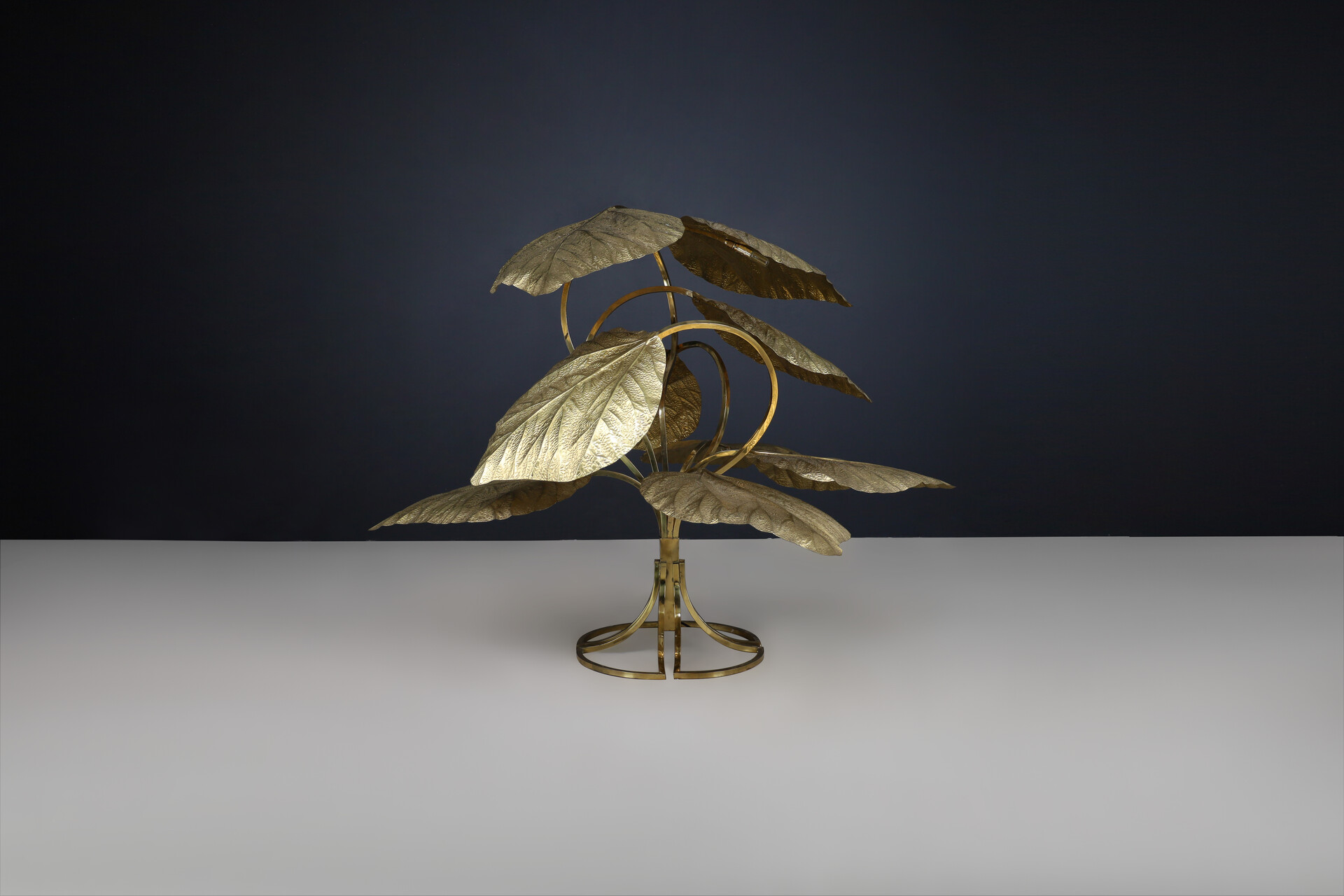 Mid century modern Carlo Giorgi for Bottega Gadda Gigantic Brass Floor Lamp, Italy 1970s Late-20th century