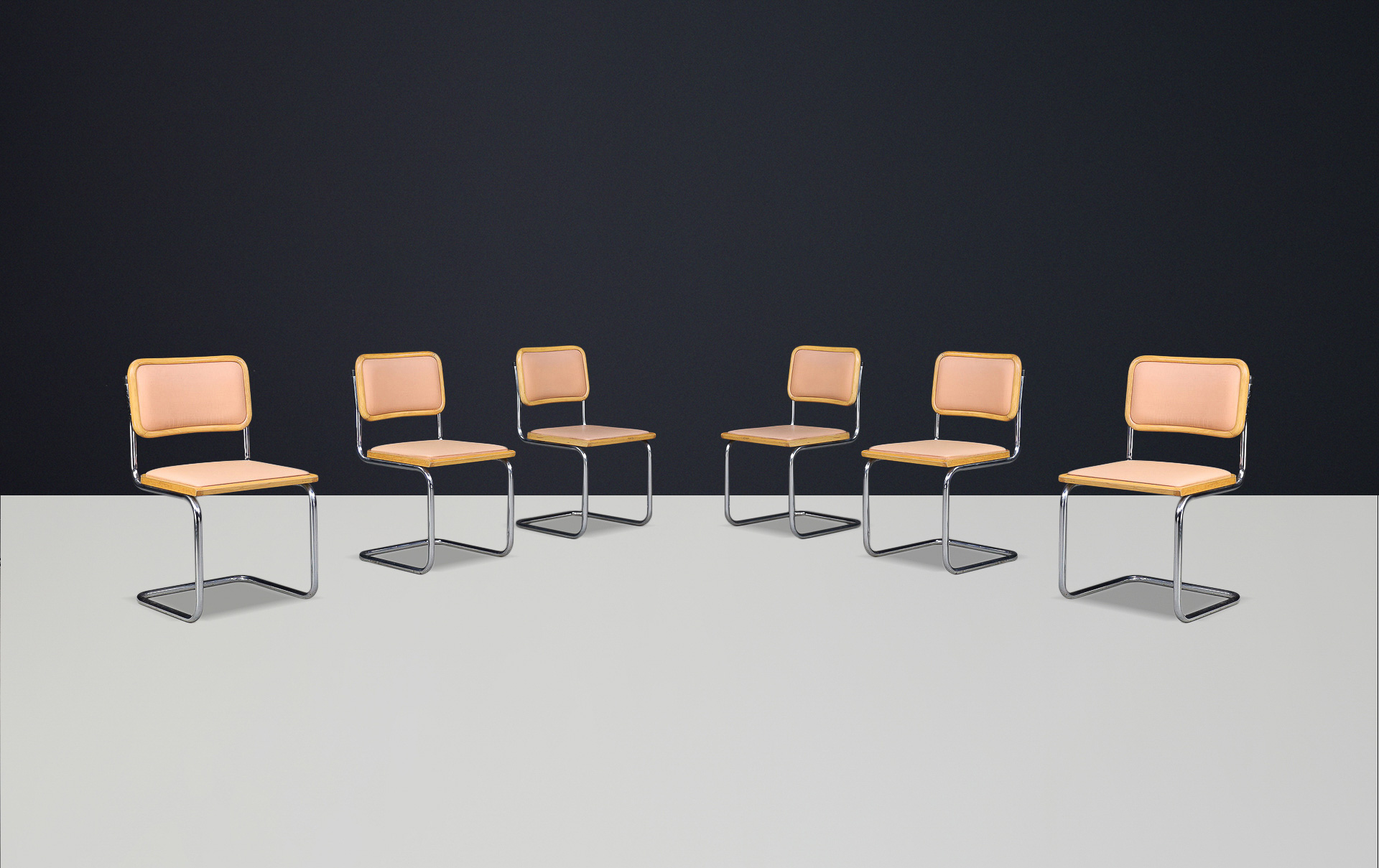 Mid century modern Cesca Chairs by Marcel Breuer Italy 1960s Mid-20th century