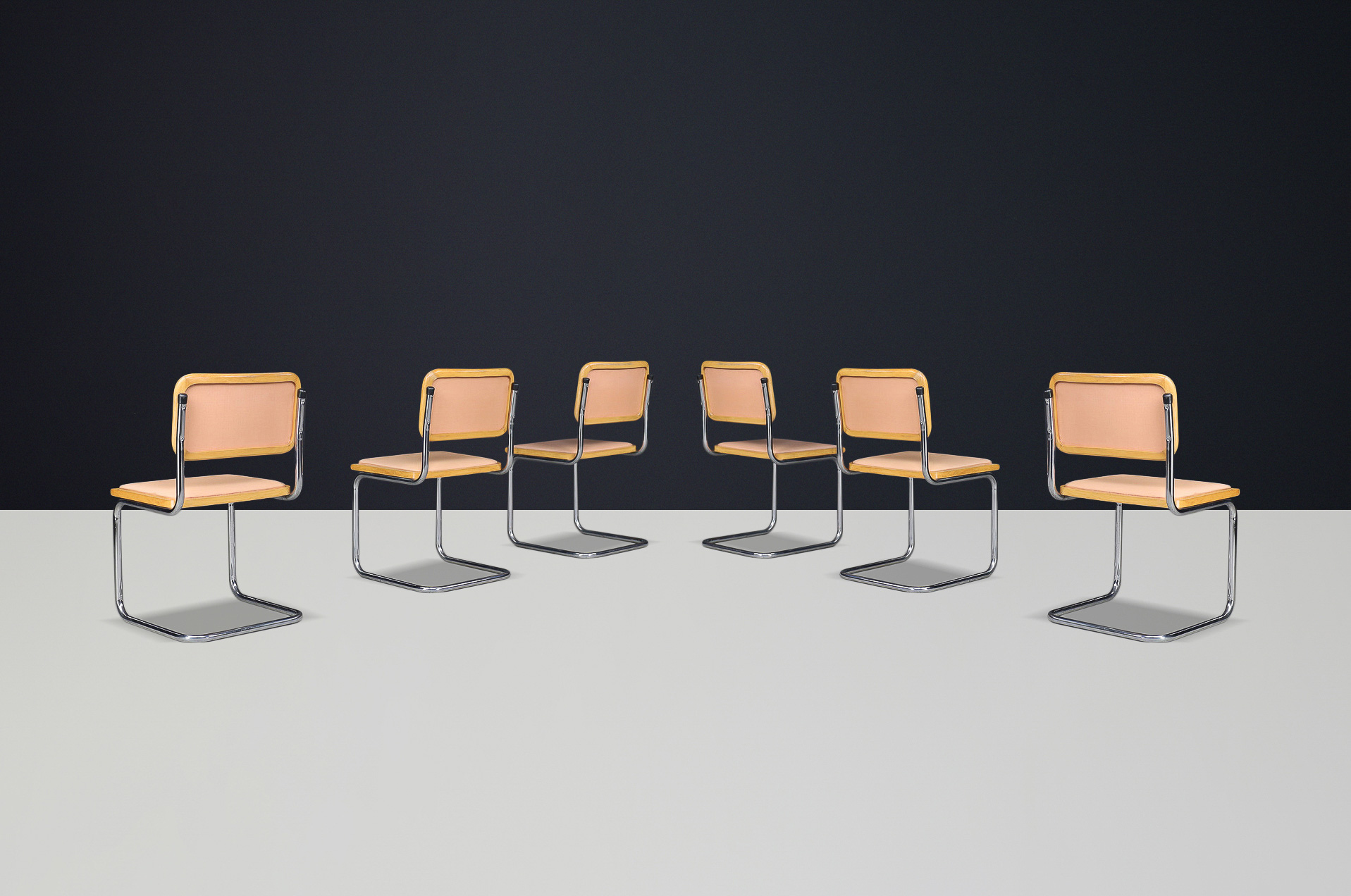 Mid century modern Cesca Chairs by Marcel Breuer Italy 1960s Mid-20th century