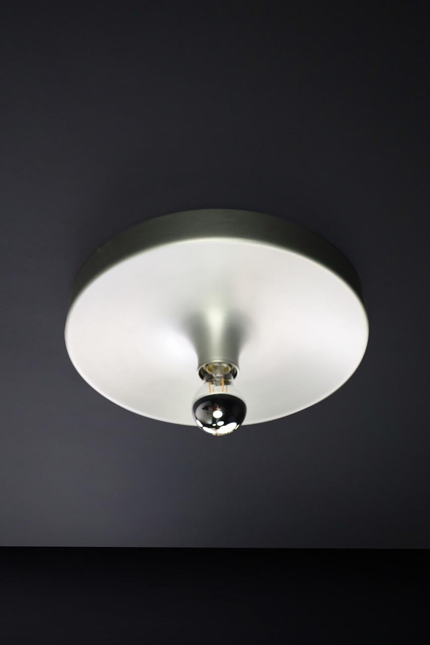 Mid century modern Charlotte Perriand Aluminum Disc Wall Lights, Germany 1960s Mid-20th century