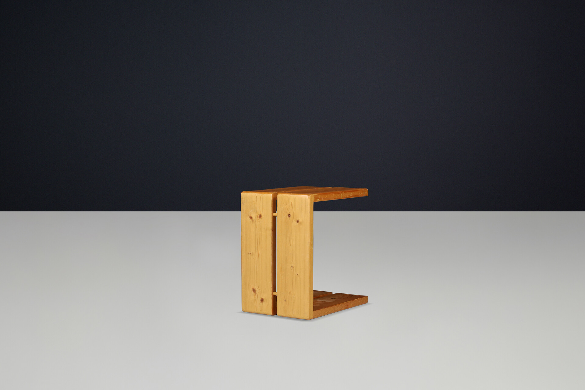Mid century modern Charlotte Perriand Mid-Century Pine Stool, Les Arcs Ski Resort, 1960s Mid-20th century