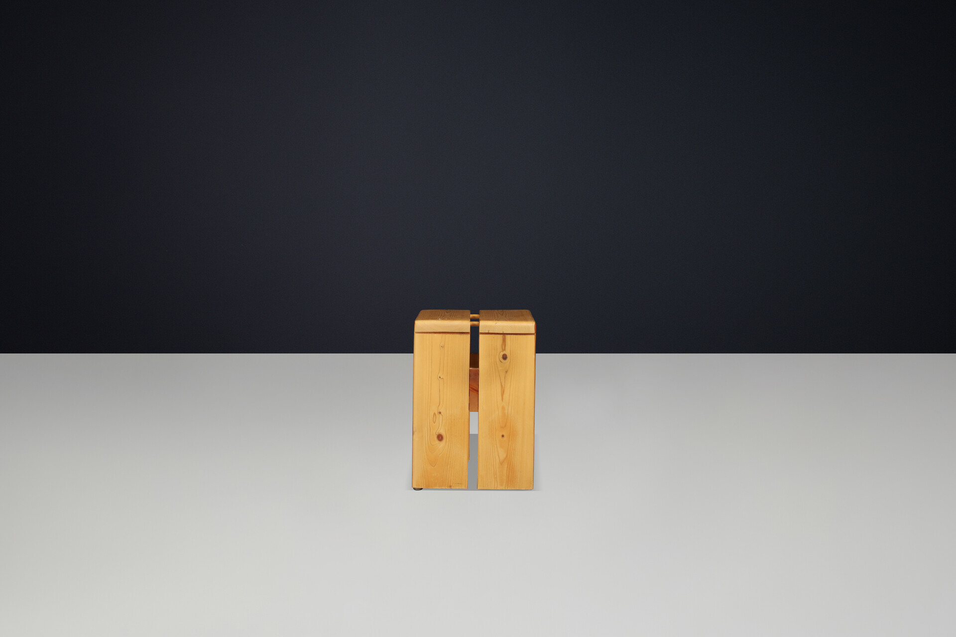 Mid century modern Charlotte Perriand Mid-Century Pine Stool, Les Arcs Ski Resort, 1960s Mid-20th century