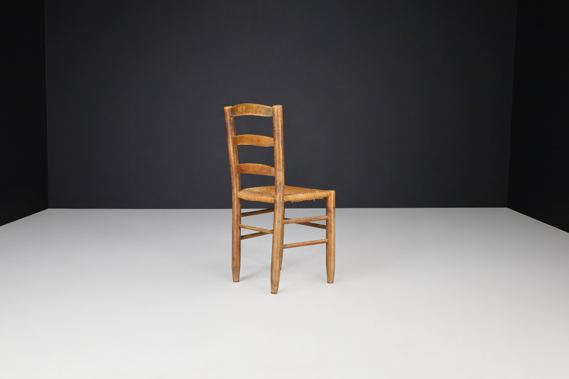 Mid century modern Charlotte Perriand Style Dining Chairs, France 1950s Mid-20th century