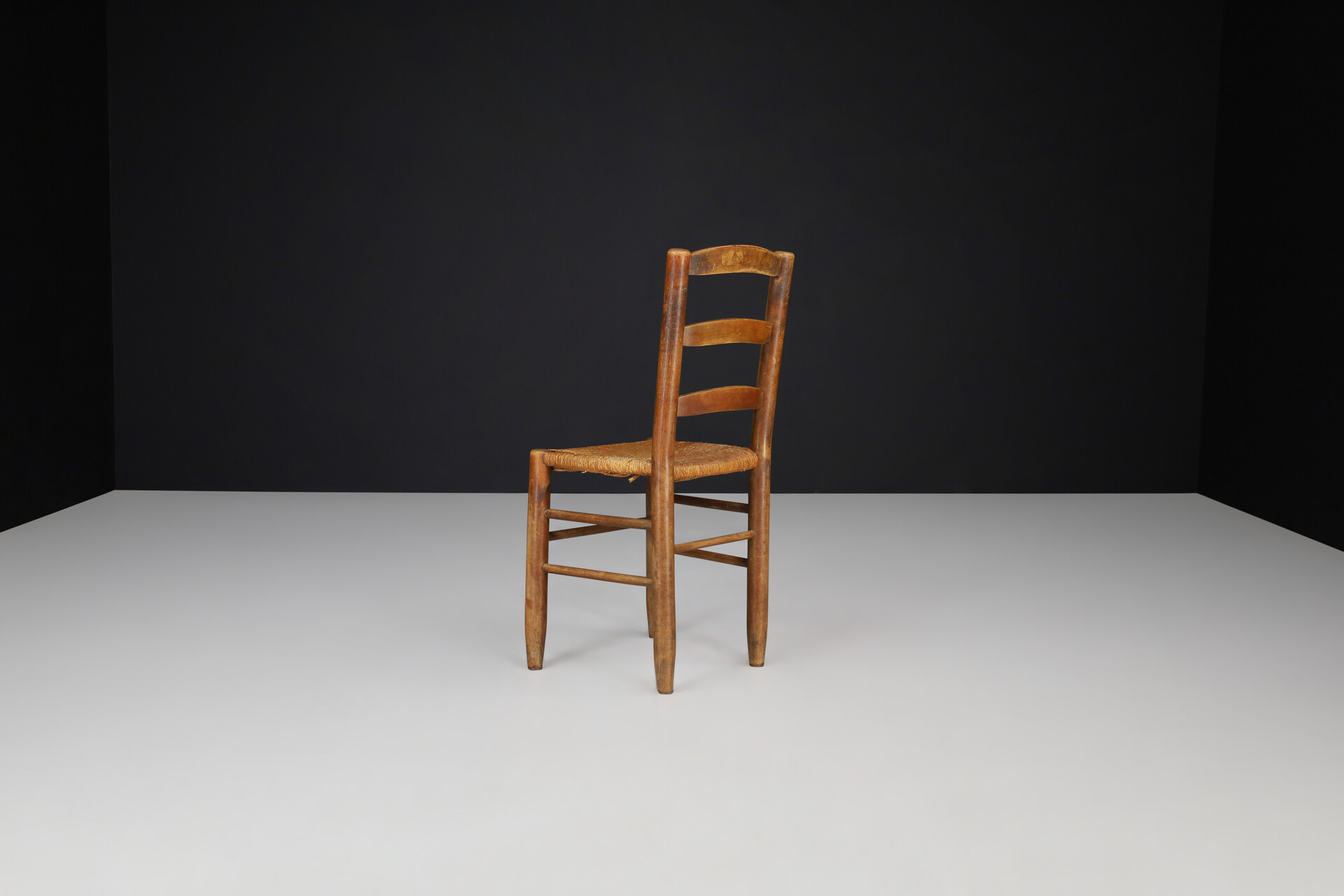 Mid century modern Charlotte Perriand Style Dining Chairs, France 1950s Mid-20th century