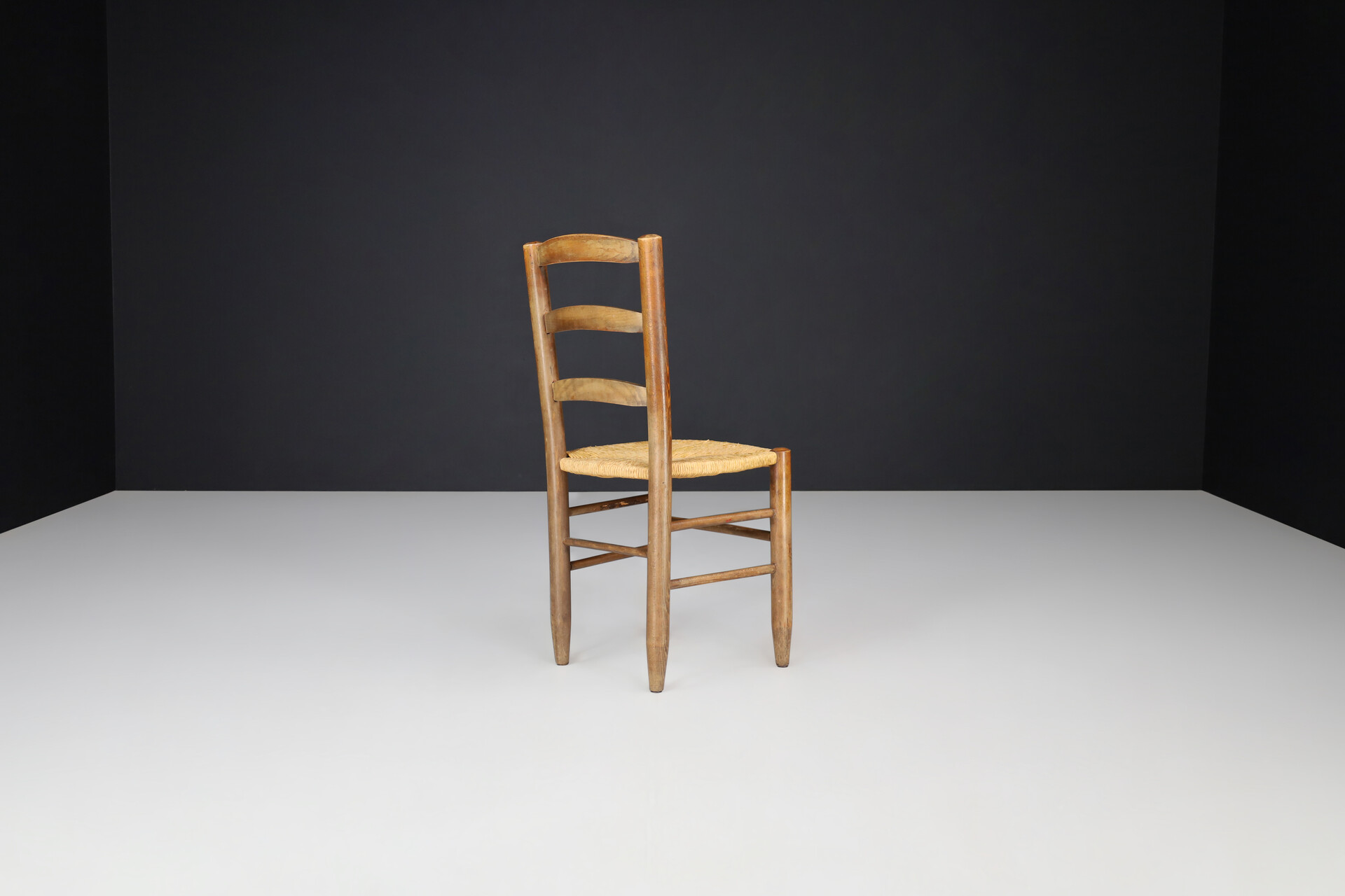 Mid century modern Charlotte Perriand Style Dining Chairs, France 1950s Mid-20th century