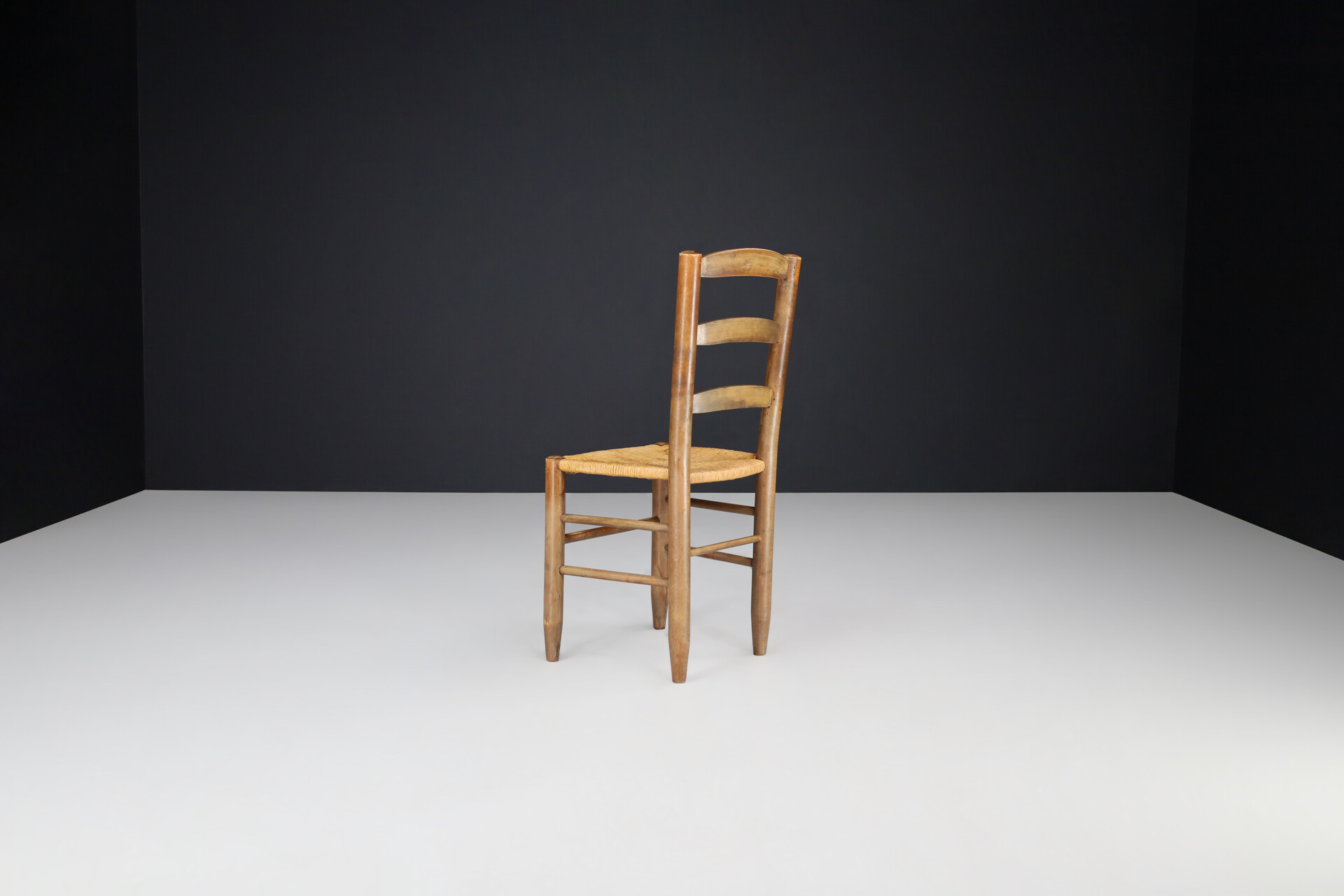 Mid century modern Charlotte Perriand Style Dining Chairs, France 1950s Mid-20th century