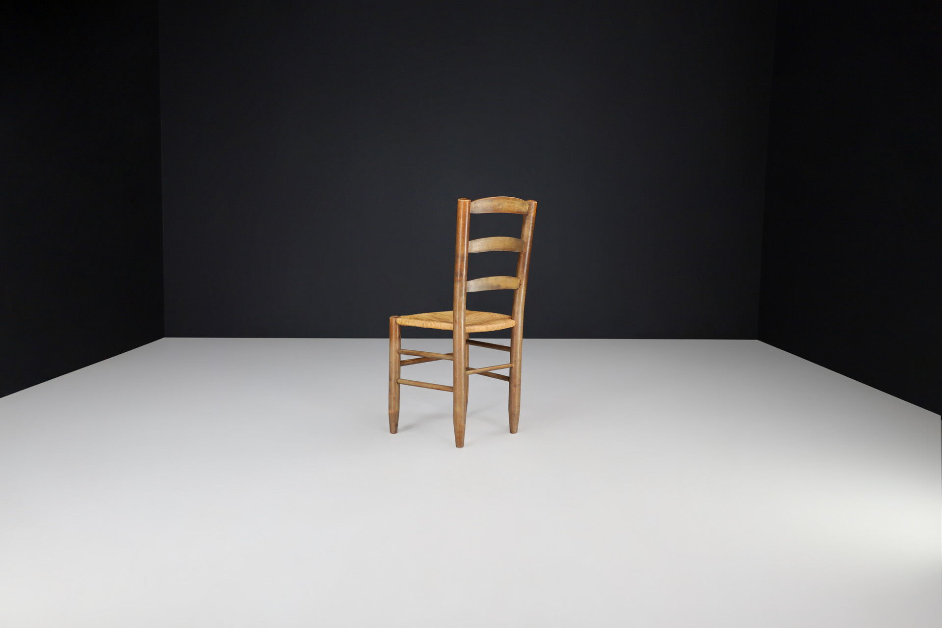 Mid century modern Charlotte Perriand Style Dining Chairs, France 1950s Mid-20th century