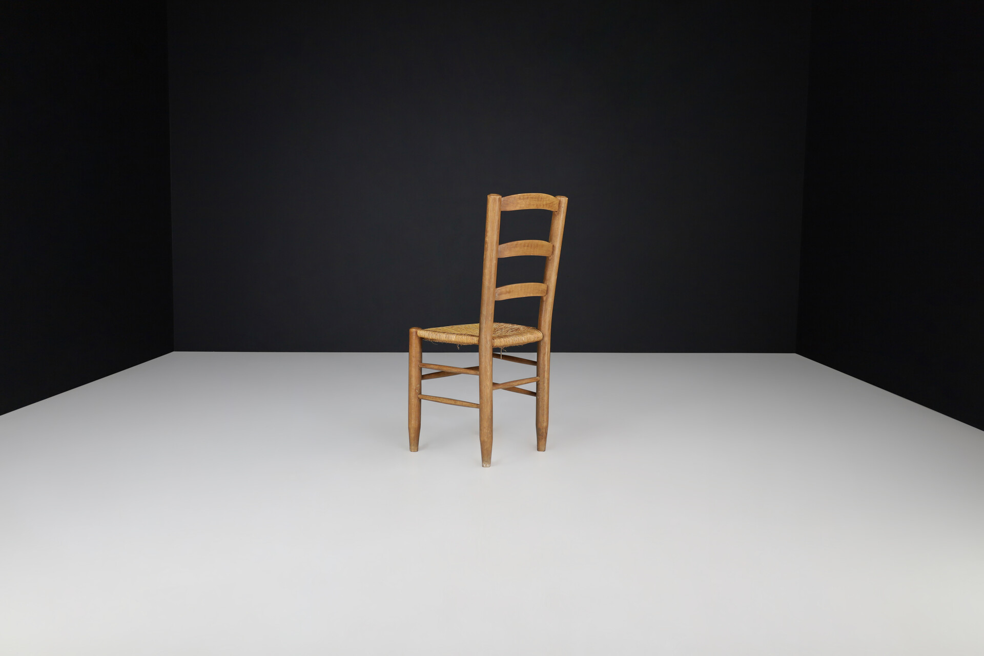Mid century modern Charlotte Perriand Style Dining Chairs, France 1950s Mid-20th century