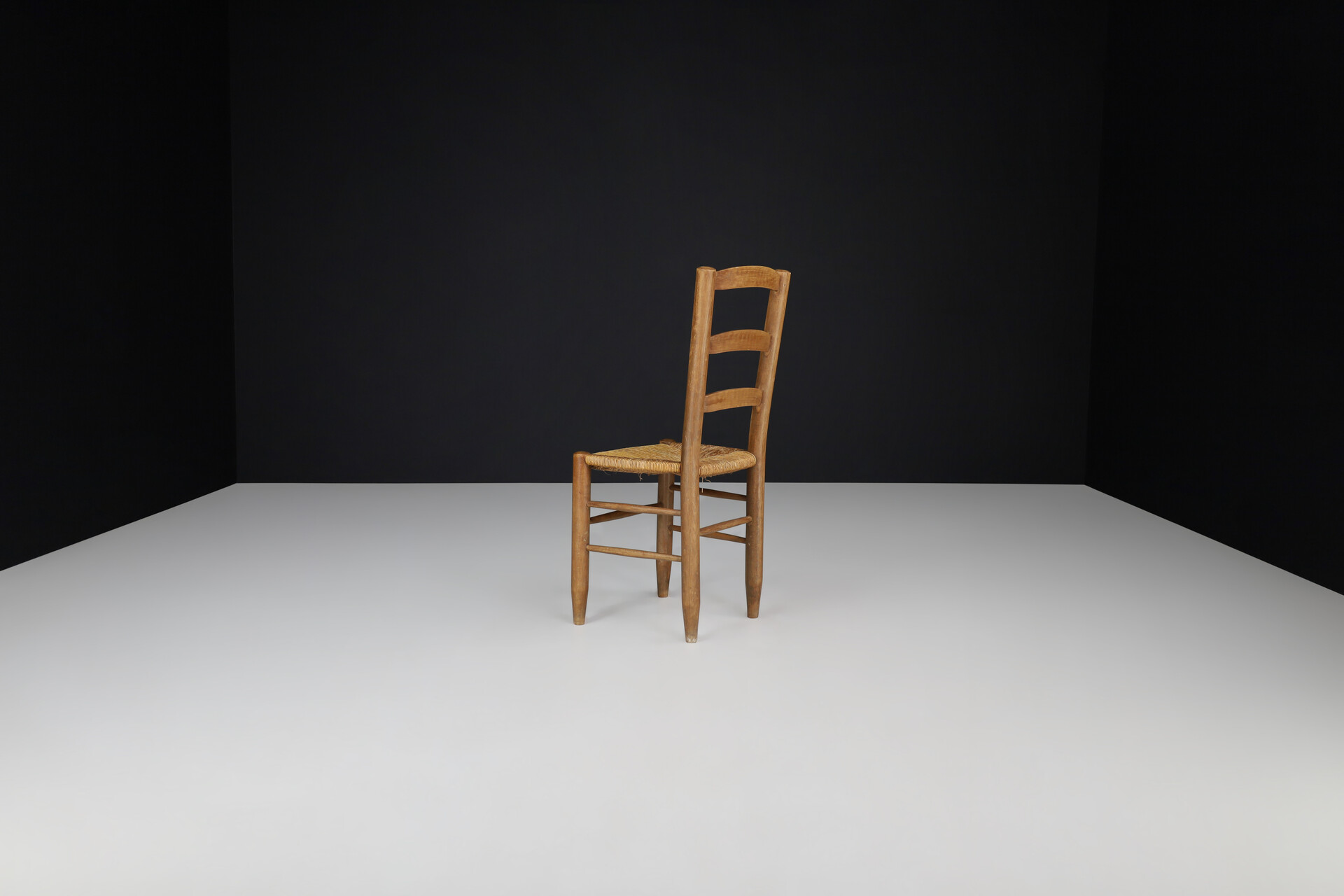 Mid century modern Charlotte Perriand Style Dining Chairs, France 1950s Mid-20th century