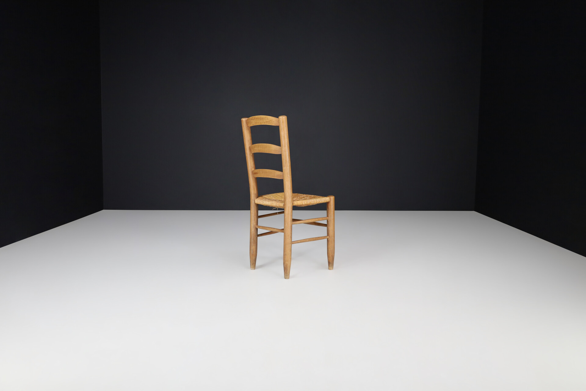 Mid century modern Charlotte Perriand Style Dining Chairs, France 1950s Mid-20th century