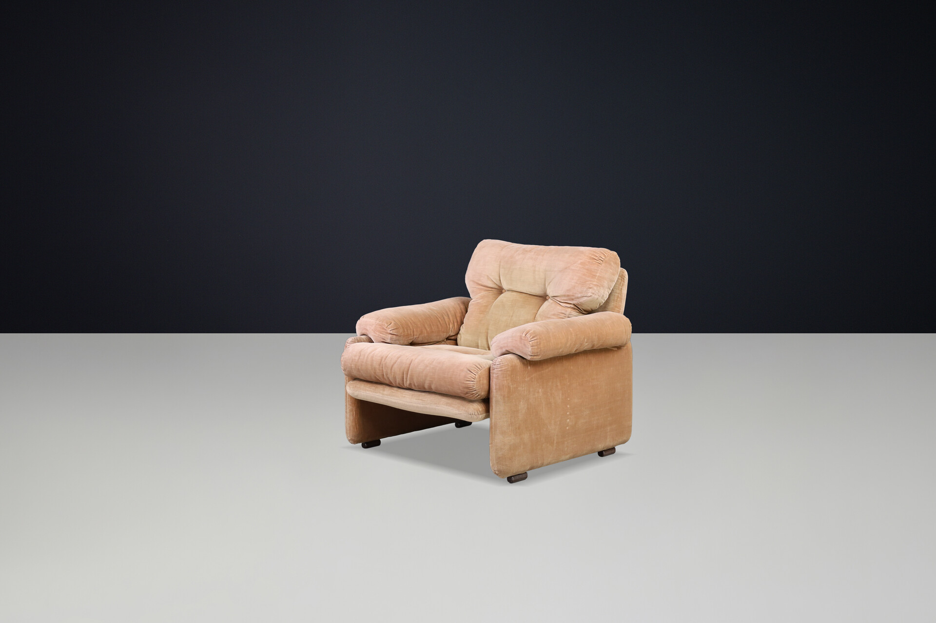 Mid century modern Coronado Armchair by Afra & Tobia Scarpa for B&B Italia 1960 Mid-20th century