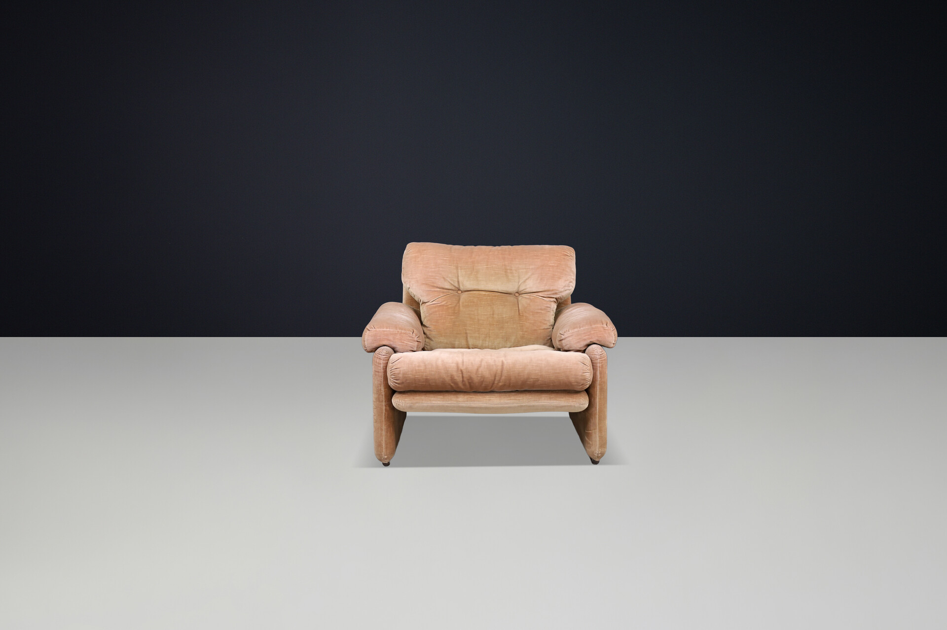 Mid century modern Coronado Armchair by Afra & Tobia Scarpa for B&B Italia 1960 Mid-20th century