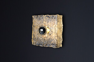 Mid century modern Crystal Glass Sconces by Kaiser Leuchten Germany Late-20th century