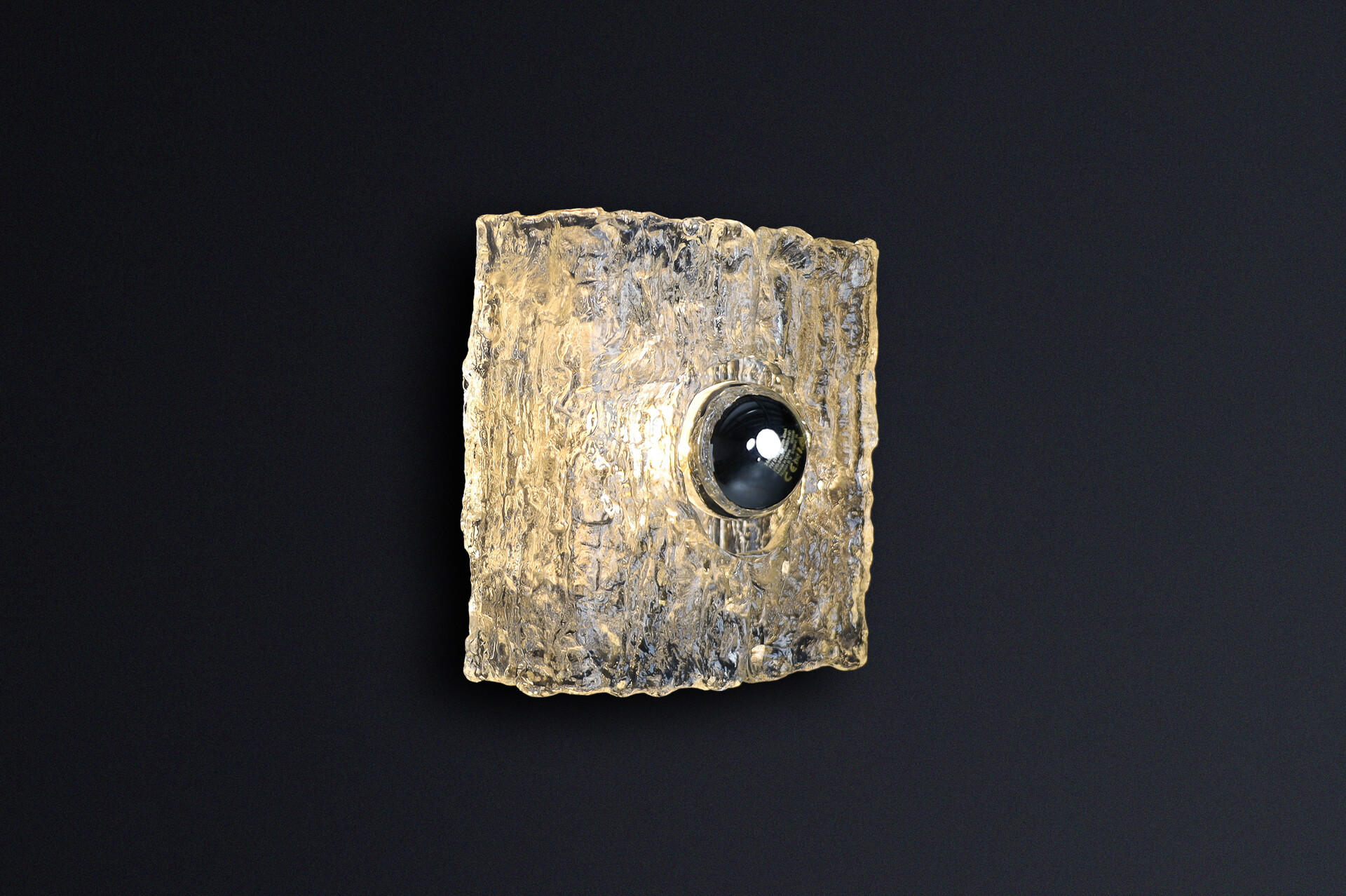 Mid century modern Crystal Glass Sconces by Kaiser Leuchten Germany Late-20th century