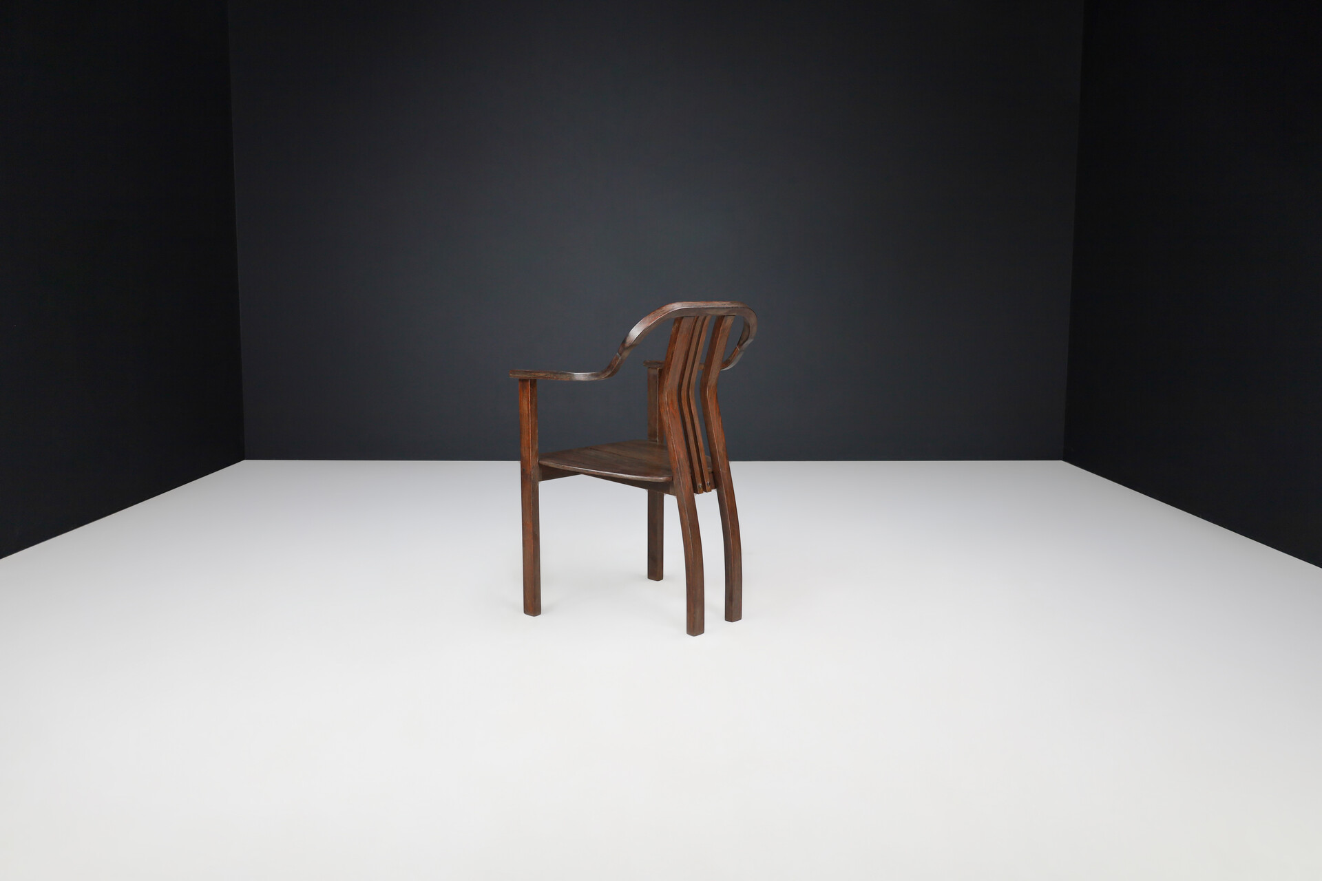 Mid century modern Curved bentwood Armchairs by Ludvik Volak, 1970s Mid-20th century