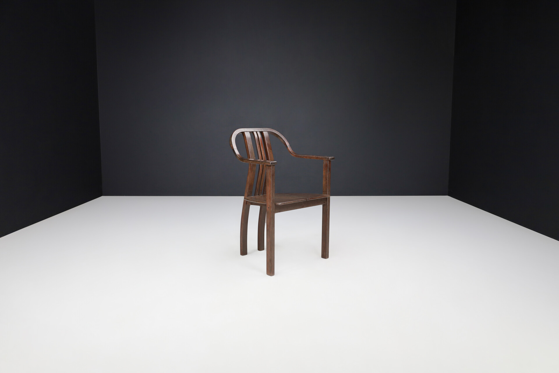 Mid century modern Curved bentwood Armchairs by Ludvik Volak, 1970s Mid-20th century