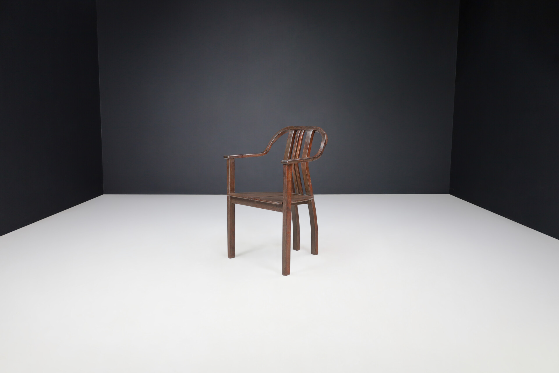 Mid century modern Curved bentwood Armchairs by Ludvik Volak, 1970s Mid-20th century