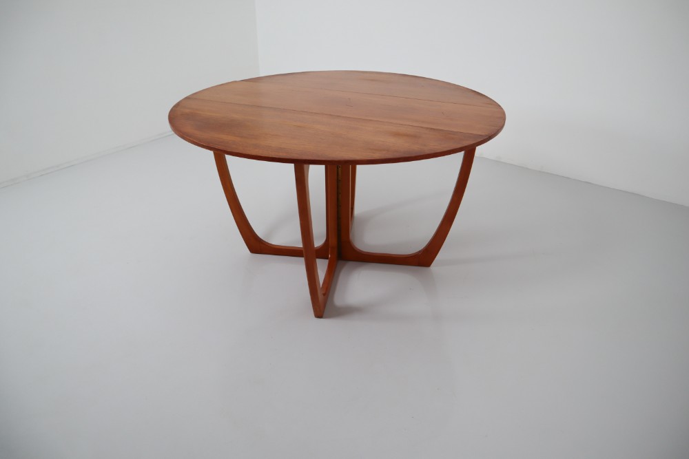 Mid Century Modern Danish Teak Drop, Mid Century Modern Dining Room Table With Leaf