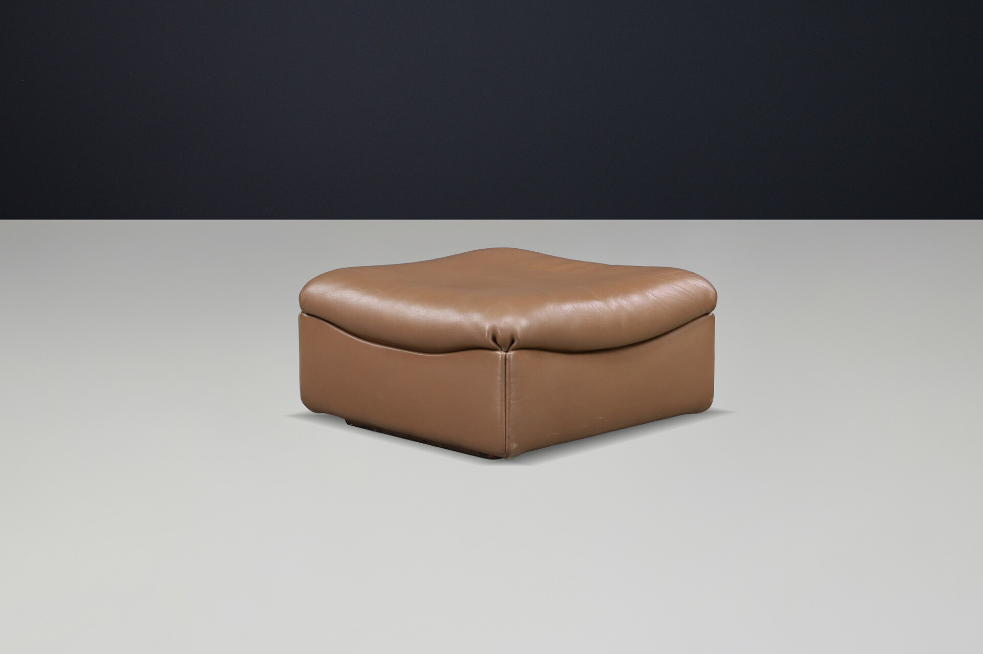 Mid century modern De Sede DS46 Ottoman in Buffalo Leather, Zwitserland 1970s Mid-20th century