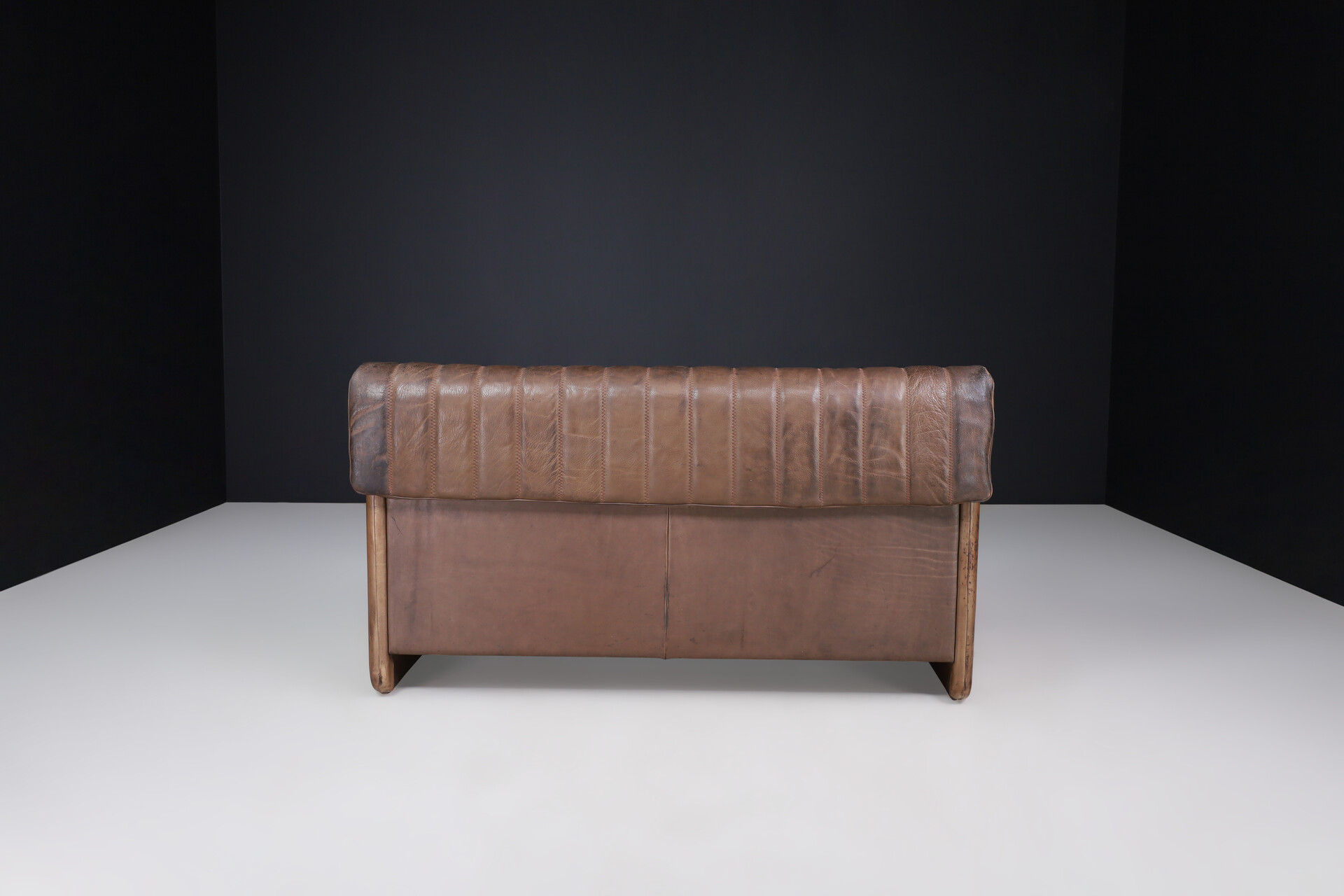 Mid century modern De Sede Ds86 Sofa in patinated Brown Leather, 1960s Mid-20th century