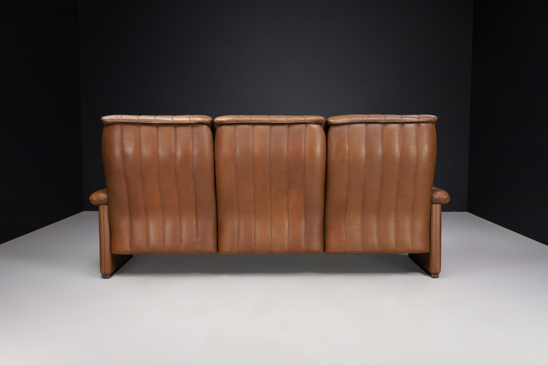 Mid century modern De Sede Sofa in Brown Leather Switzerland, 1970s Late-20th century