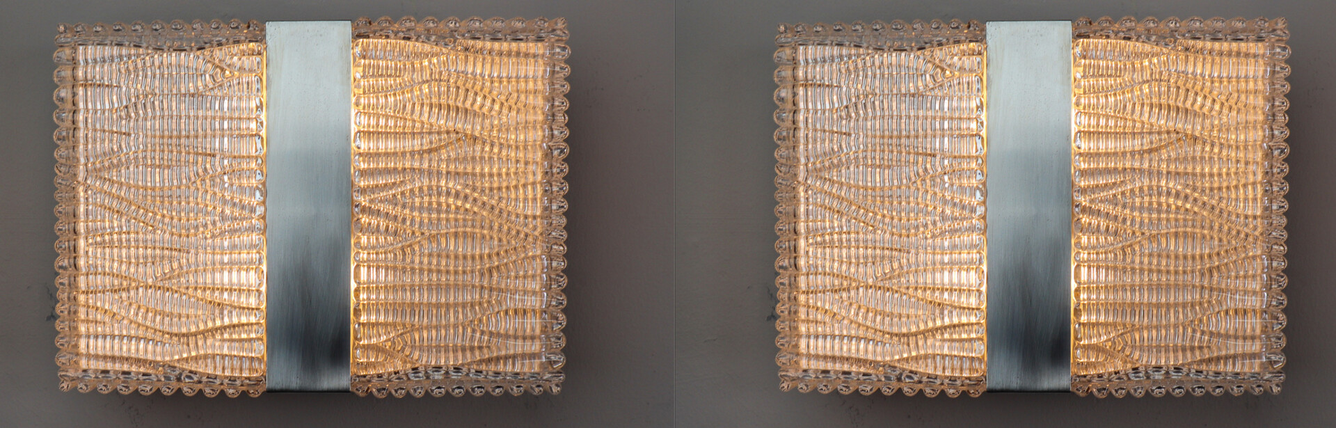 Mid century modern Design Wall Lights designed by Kaiser Leuchten in 1960s. Mid-20th century