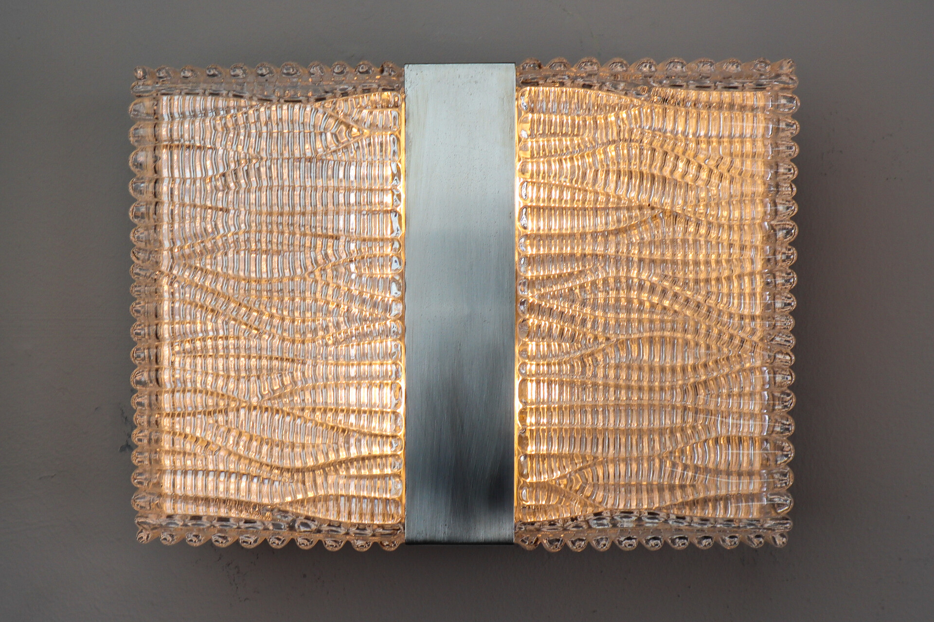 Mid century modern Design Wall Lights designed by Kaiser Leuchten in 1960s. Mid-20th century