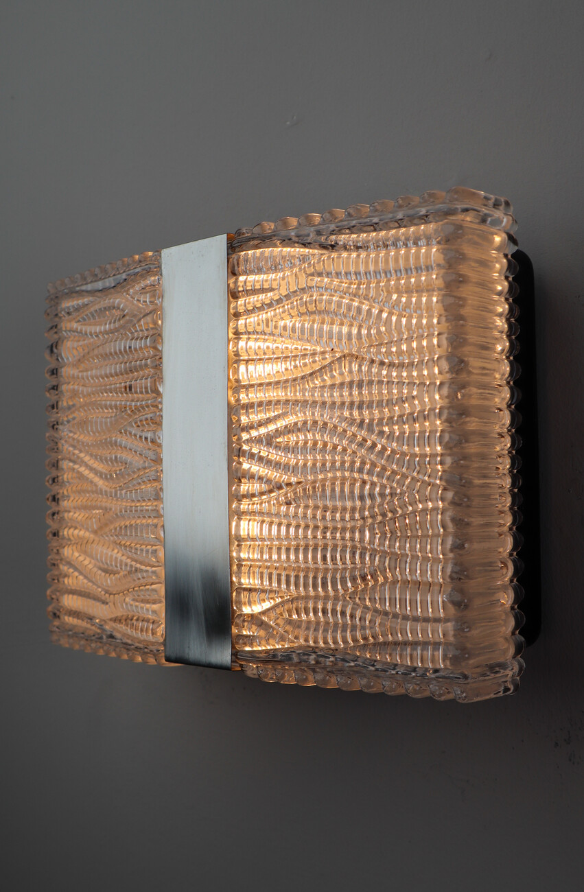 Mid century modern Design Wall Lights designed by Kaiser Leuchten in 1960s. Mid-20th century